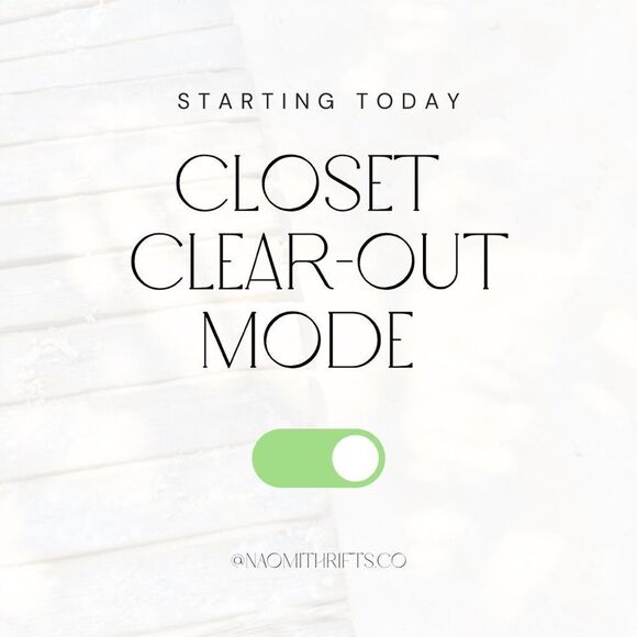 Closet Clear-Out EVENT - Picture 1 of 1